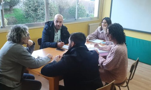 Equipo Erasmus preparando próximas visitas